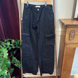Pull&Bear Black Cargo Pants